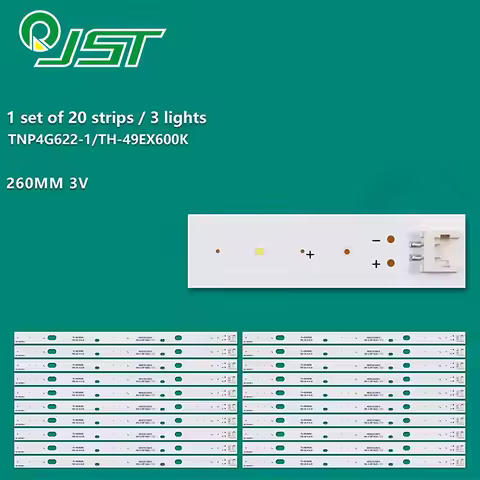20pcs LED TNP4G622-1 TH-49EX600H TH-49EX600K TX-49EX600E TX-49EX633E TX-49EX620E TH-49EX600W TX-49EX