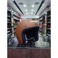 ZEUS ZS 385C MATT BROWN RETRO HELMET