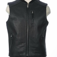 vest biker,rompi kulit asli,jaket kulit garut