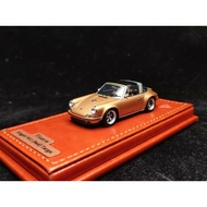 Make up Porsche 911 singer Convertible gold 1/64 make up titan Porsche 911 964 singer targa gold Mea