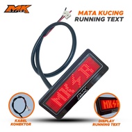 MATA MK Racing Cat Eye Reflector Running Text Led Running Text