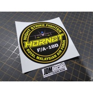 TUDM / RMAF FA-18D Hornet Car Decal Sticker