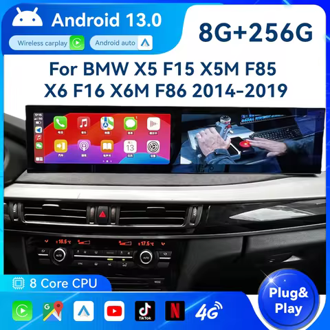 24.6"For BMW X5 F15 X5M F85 X6 F16 X6M F86 NBT Wireless Carplay Multimedia Display Screen Android Au