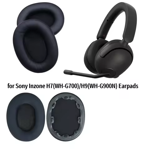 Earpads for Sony Inzone H7(WH-G700)/H9(WH-G900N) Wireless Gaming Headset, Ear Pads Cushions with Sof