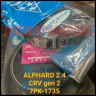 FREE SHIPPING FAN VAN BELT FANTALI 7PK1735 ALPHARD 2.4 NEW CRV 2.4 GEN 2 7PK-1735