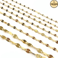 Yee Chin Rantai Leher Emas 916 Cermin Kilat Padu / Necklace Shining Mirror Solid Gold 916