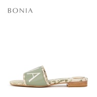 Bonia Pale Green Maliora Flat Sandals | Kasut Sandal