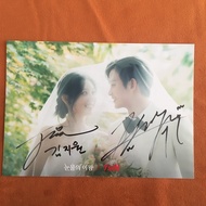 signed Queen of Tears Jiwon Kim Kim Soo Hyun autographed photo 7 inches k-pop