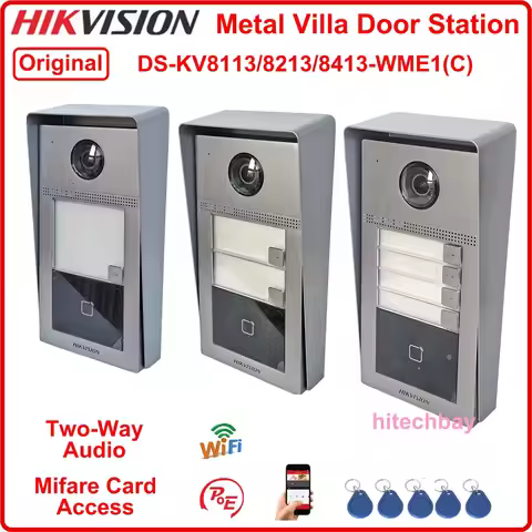 Hikvision Original DS-KV8113-WME1(C) DS-KV8213-WME1(C) DS-KV8413-WME1(C) Door Station 2MP Doorbell P