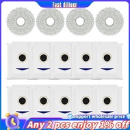 In stoick-Wipes and Dust Bag for Ecovacs Deebot DEEBOT T30 Omni / T30 PRO Omni Robot Vacuum Cleaner 