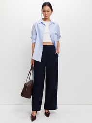 [Pomelo] กางเกงขายาวแต่งแถบข้าง / Side Stripe Pants