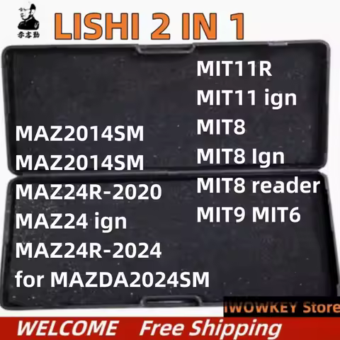 IWOWKEY Store 1pc LISHI 2 IN 1 Tool MAZ24 MAZ26R for MAZDA2024SM MIT11R MIT11 ign MIT8 MIT9 MIT6 MAZ