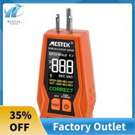 Outlet Tester with GFCI - Electrical Receptacle Tester with LCD Digital Display, Outlet Socket Check
