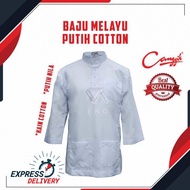 CANGGIH  SCHOOL UNIFORM BM401 B - BAJU SEKOLAH JENAMA CANGGIH ORIGINAL - BAJU MELAYU PUTIH ( BAJU SAHAJA )