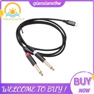 USB C To Dual 6.35Mm Audio Stereo Cable Type C To Dual 6.35Mm Audio Cord for Smartphone Multimedia S