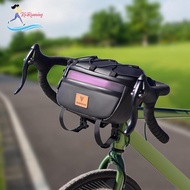 [Whweight] Bike Handlebar Bag Riding Accessories Practical Large Capacity Bike Front Bag for Travel Outdoor Folding Bikes Mountain Bikes