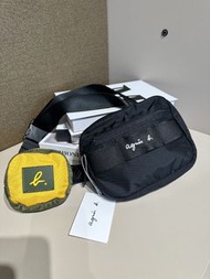 全新日本agnes.b尼龍斜挎包 腰包agnes.b bag agnes.b袋