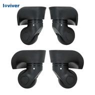 [Loviver] 2Pcs Luggage Suitcase Wheels Silent Easy Installation Trolley Bag Wheels