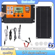 E7G-600W Solar Panel Kit with 100A 18V Charge Controller Solar Charging for Outdoor RV Camping Boat 