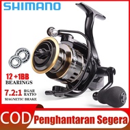 SHIMANO Fishing reel Spinning Reel Metal Spool Pancing Braking Force Mesin Casting Fishing Reel Metal Line Cup Sea Tackle