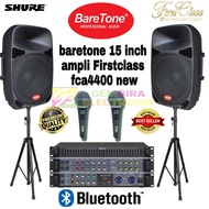 Paket karaoke Baretone 15 inch bluetooth original sound system
