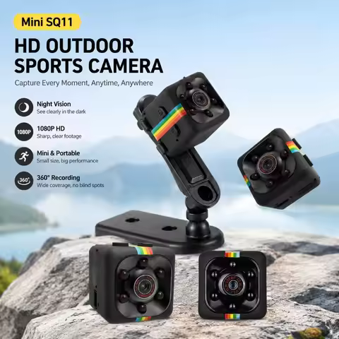 SQ11 Mini Camera 1080P High Definition Infrared Night Vision Recorder Portable Outdoor Sports Video 