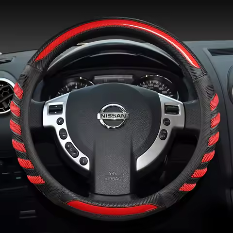 Car Steering Wheel Cover Car accessories Suitable for Nissan qashqai j10 Almera n16 tiida march kick