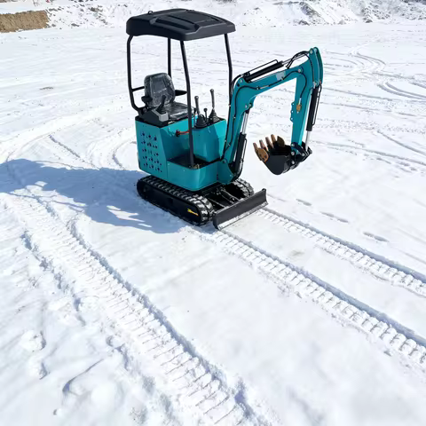 CE EPA Certified 1.2Ton Custom Blue Small Digger Heavy-Duty Mini Excavator Cross-Border Export for C