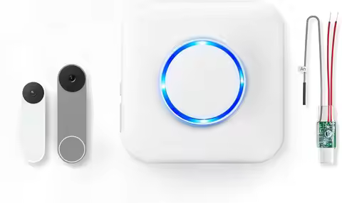 Wireless Doorbell Chime Compatible with Google Nest Doorbells, Extends Range Up to 656 Feet