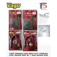 VAGO HEAVY DUTY STAINLESS STEEL SHOWER HEAD SET / RAIN SHOWER ROSE