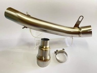 ท่อแต่งรถ CBR650R CBR650F CB650R CB650F ชุดท่อแต่งปลาย Akarpovic ช็อตตี้ 14 นิ้ว พร้อมสลิปออนงานดัด