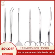 Aquarium Scissors Tweezers Tool Fish Tank Plants Wave Scissors Water Grass Stainless Cleaning Tools 