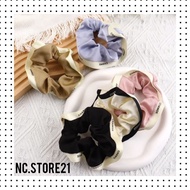 Nc21 - Korean Change Pattern Elastic Scrunchie Hair Tie Bracelet Hairband Ponytail Bun Hijab Accesso