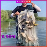 Fish Net There Is A Lead Buoy Ready To Use. (2 Cm-6 Cm) (Deep 20/30/40/50 Eyes) Suitable For Catchin