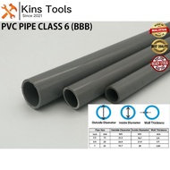 BBB Pvc Pipe Class 6 Tebal 3 Feet (3 Kaki) x 15mm / 20mm / 25mm