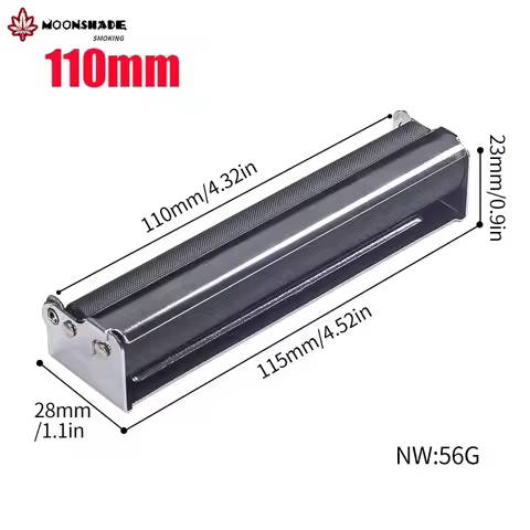 MOONSHADE New Length 70/78/110mm Flipped Metal Material Portable Manual Cigarette Roller Smoking Acc