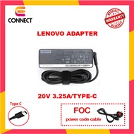 Lenovo ThinkPad T480 T480s T580 E485 E580 E585 20V 3.25A (65W) Laptop Adapter Type C FOC Power Cord