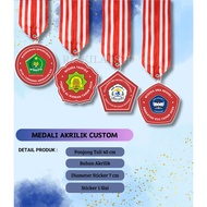 Custom Acrylic Medal Sticker Competition Award Gift Souvenir Various Shapes