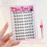 glue free false eyelashes BQI Eyelash Extension 7-12mm Cluster Lashes babelash