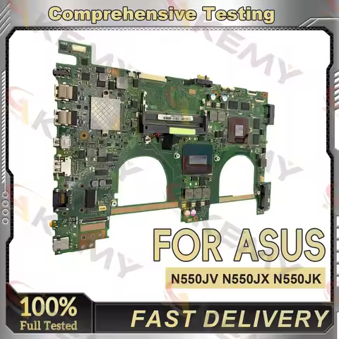 N550JV Laptop Motherboard For ASUS ROG G550J N550J N550JV N550JX N550JK Notebook Mainboard With i3 i