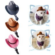 CH Funny Cat Hat Cowboy Hat Costume Birthday Pet Western Cowgirl Accessories