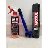 Package 82 Dirt Buster Chain Cleaner + MOTUL Chain Lube C2 + Chain Brush