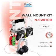 Wall Mount Rack Bracket 2 in 1 Wall Mount Storage Rack Organizer Nintendo Switch V1 V2 OLED + Joy-Co