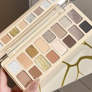 Dikalu 16 Colors Eyeshadow Palette Low Saturation Eyeshadow Cosmetic Smooth Makeup Eye D7y8