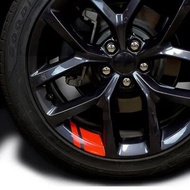 ✣6Pcs Reflective Car Wheel Rim Sticker Wheel Hub Decals for Honda Civic Fit City Cry Accord CB50 ➳【
