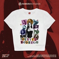 KATUN NORACY.STUDIOS - OLIVIA RODRIGO FACE COLORFUL CROP TOP | ROCK MUSIC METAL BAND | GRUNGE CROPTO