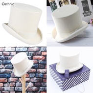 Oathnic Short Brim Fedora  Hat Victorian Age Magician Hat for Boy Men Adults Cap