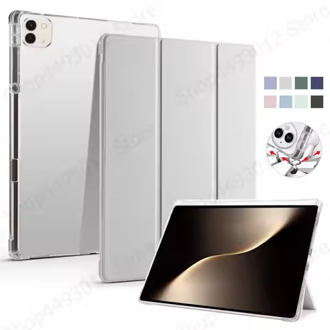 For Honor MagicPad 3 Case with Pen Holder PU Leather Soft Back Stand Cover For Coque Honor Magic Pad