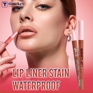 TIMEKEY Lip Liner Pencil Long Lasting Waterproof Smudge Proof Nude Pink Brown Lip Liner Makeup Matte
