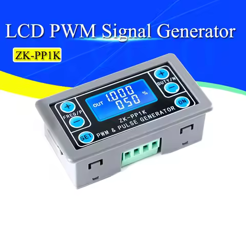 ZK-PP1K Dual Mode LCD PWM Signal Generator 1-Channel 1Hz-150KHz PWM Pulse Frequency Duty Cycle Adjus